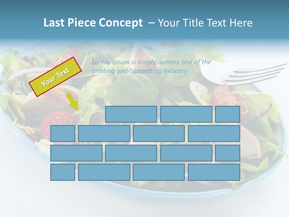 Close Up Dinning Low Fat PowerPoint Template