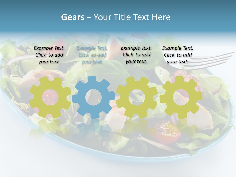 Close Up Dinning Low Fat PowerPoint Template