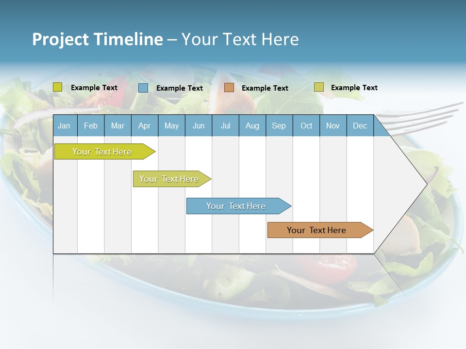 Close Up Dinning Low Fat PowerPoint Template