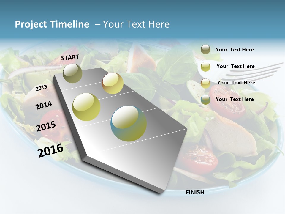Close Up Dinning Low Fat PowerPoint Template