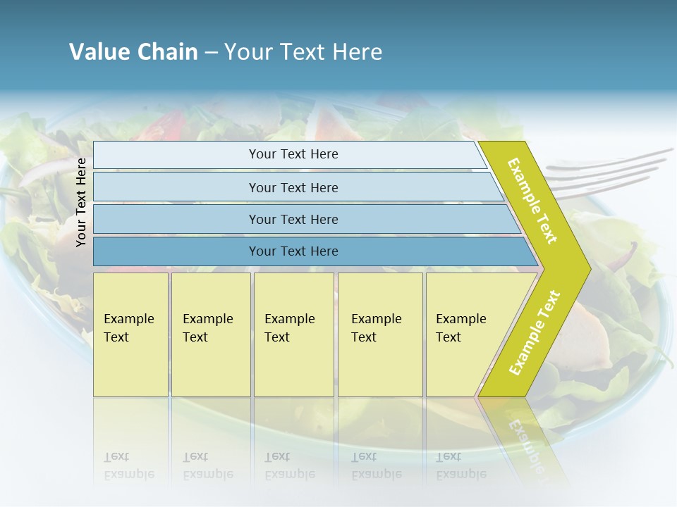 Close Up Dinning Low Fat PowerPoint Template