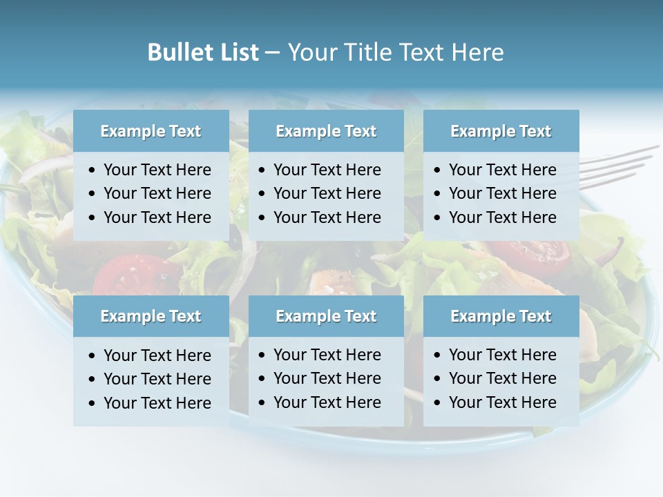 Close Up Dinning Low Fat PowerPoint Template