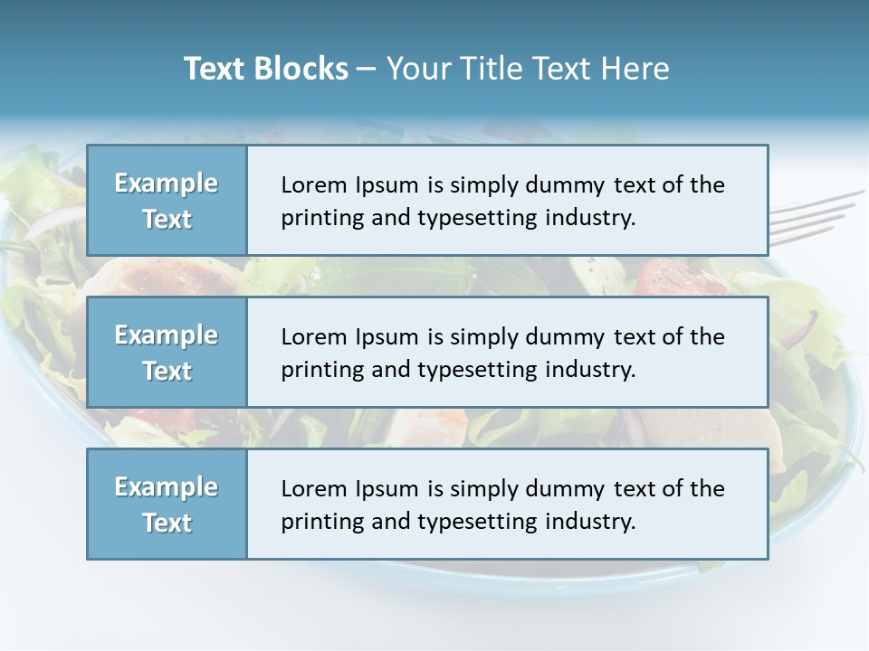 Close Up Dinning Low Fat PowerPoint Template