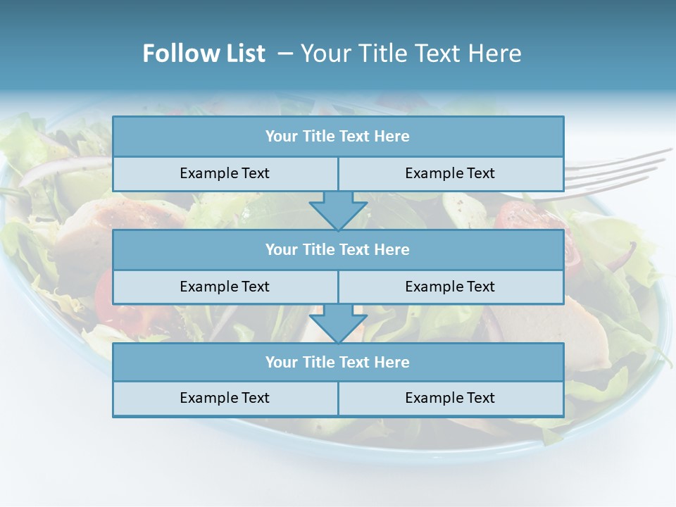 Close Up Dinning Low Fat PowerPoint Template