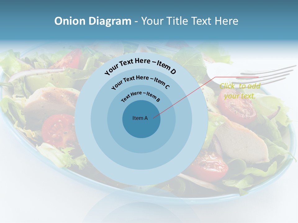 Close Up Dinning Low Fat PowerPoint Template