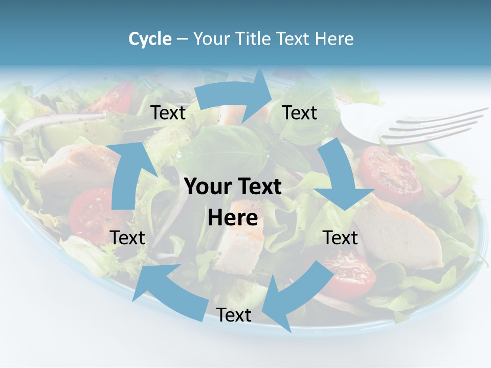 Close Up Dinning Low Fat PowerPoint Template