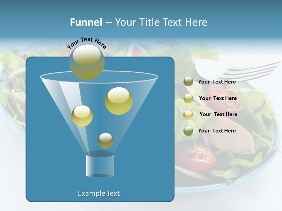 Close Up Dinning Low Fat PowerPoint Template