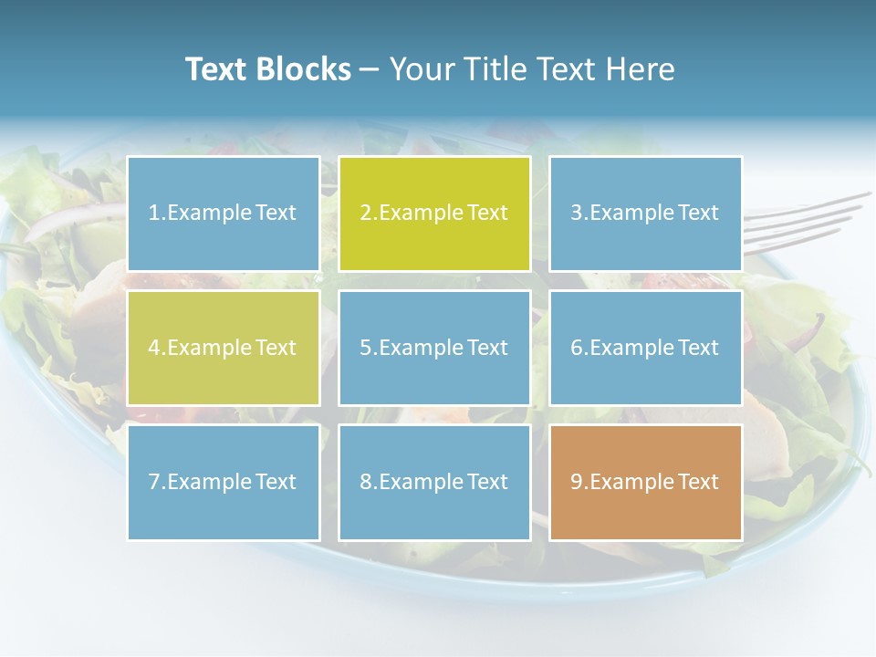 Close Up Dinning Low Fat PowerPoint Template