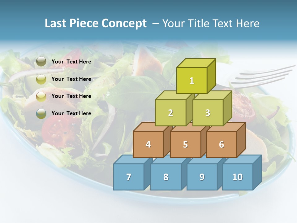 Close Up Dinning Low Fat PowerPoint Template