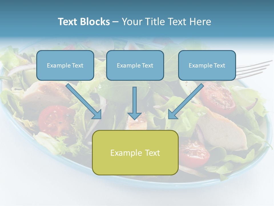 Close Up Dinning Low Fat PowerPoint Template