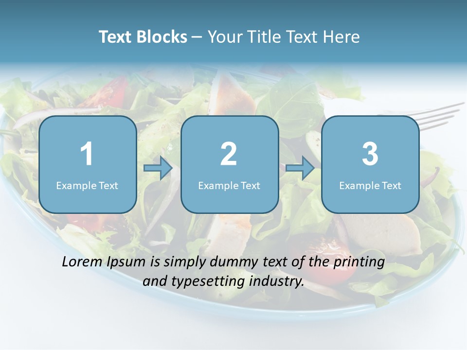 Close Up Dinning Low Fat PowerPoint Template
