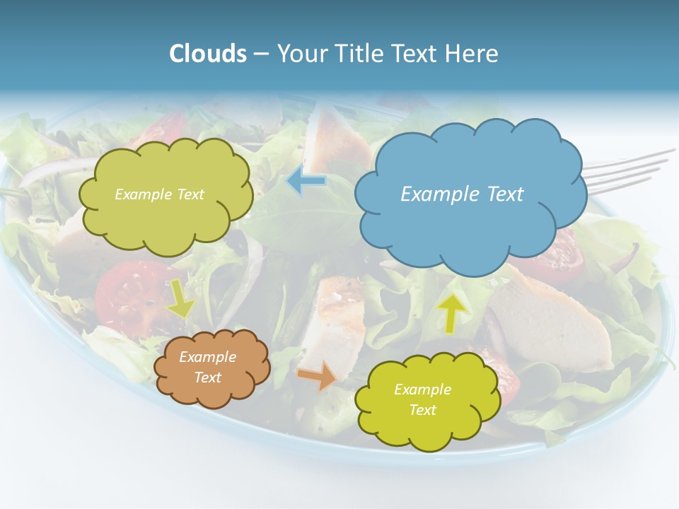 Close Up Dinning Low Fat PowerPoint Template