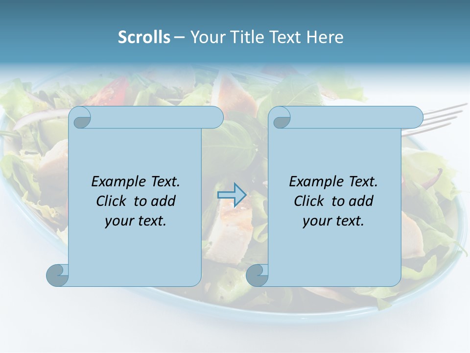 Close Up Dinning Low Fat PowerPoint Template