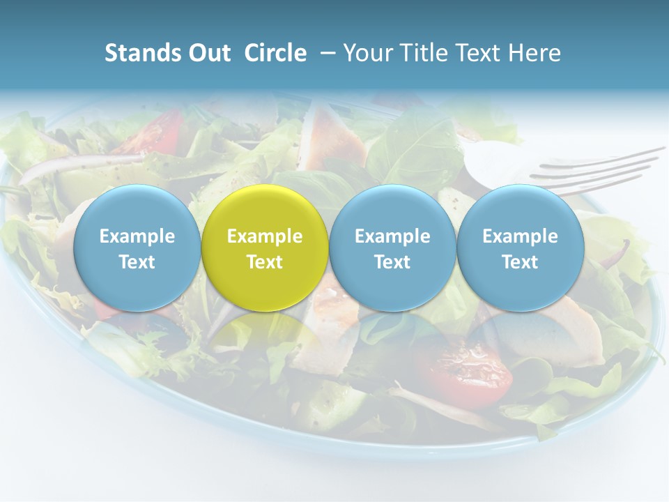 Close Up Dinning Low Fat PowerPoint Template