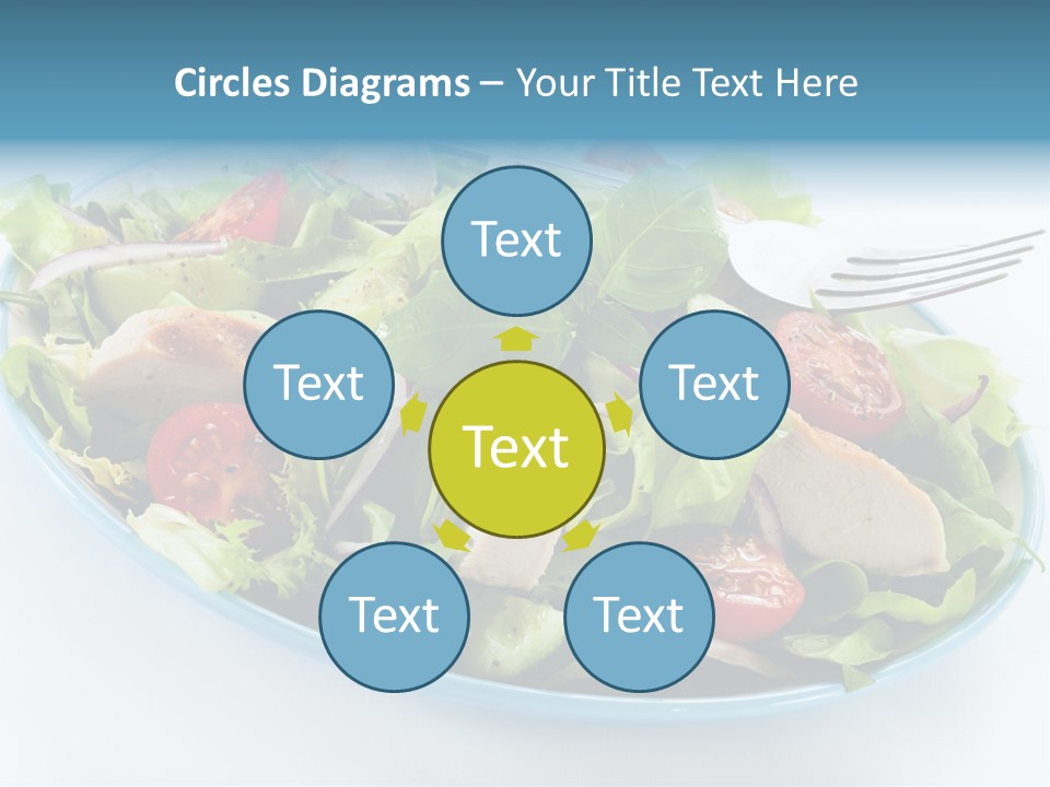 Close Up Dinning Low Fat PowerPoint Template