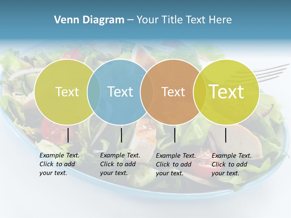 Close Up Dinning Low Fat PowerPoint Template