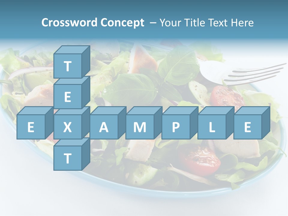 Close Up Dinning Low Fat PowerPoint Template