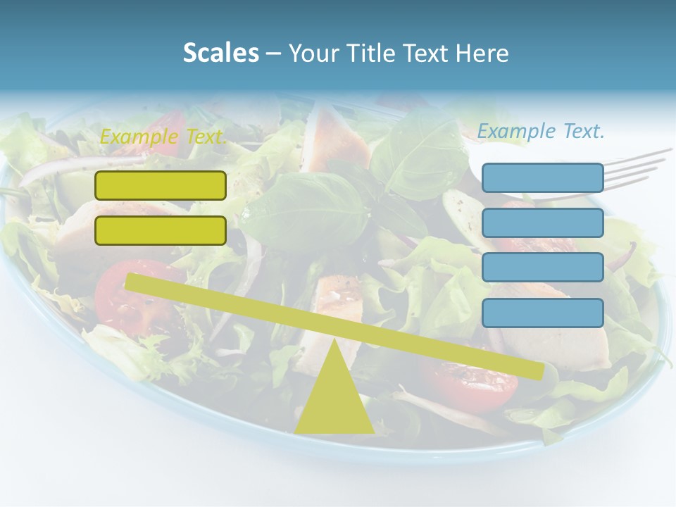 Close Up Dinning Low Fat PowerPoint Template