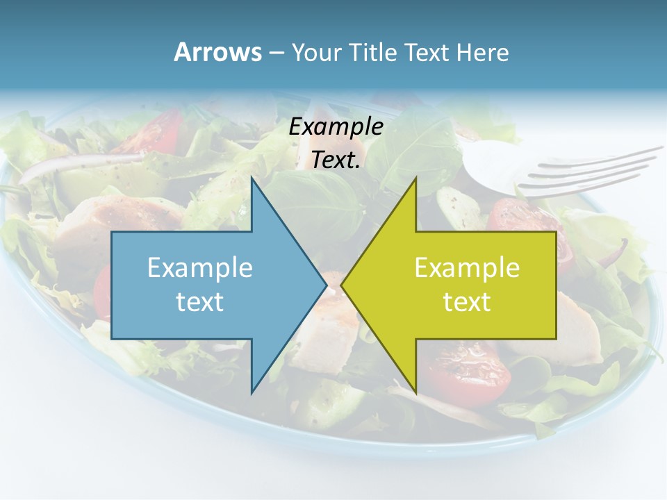 Close Up Dinning Low Fat PowerPoint Template