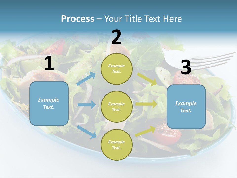 Close Up Dinning Low Fat PowerPoint Template