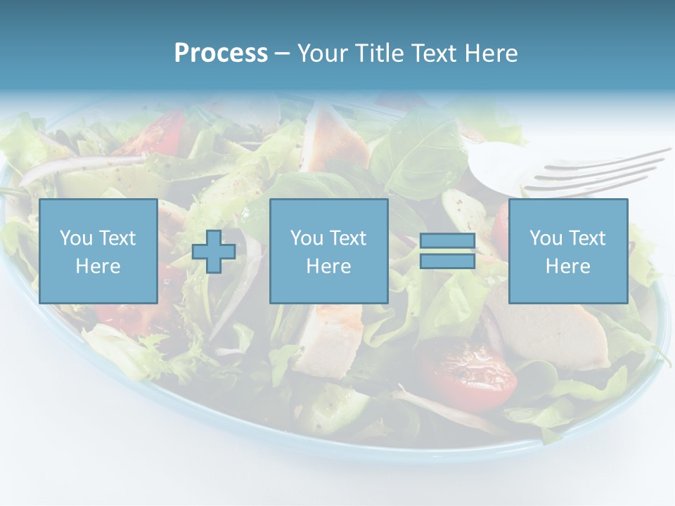Close Up Dinning Low Fat PowerPoint Template