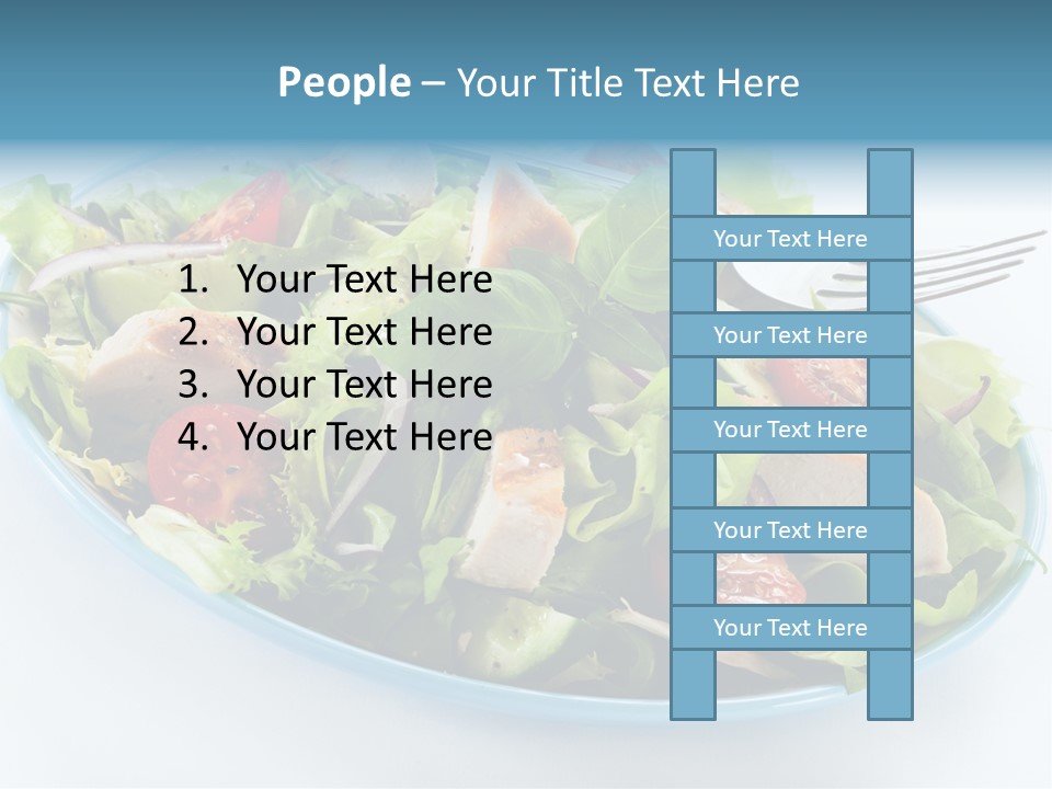 Close Up Dinning Low Fat PowerPoint Template