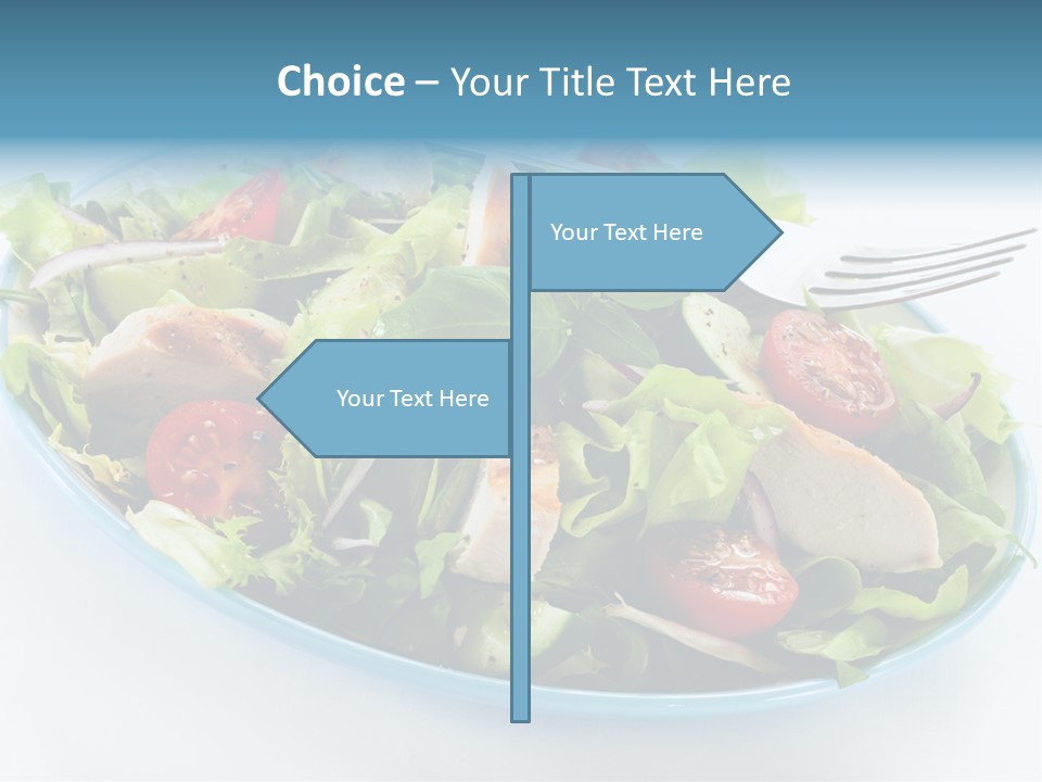 Close Up Dinning Low Fat PowerPoint Template