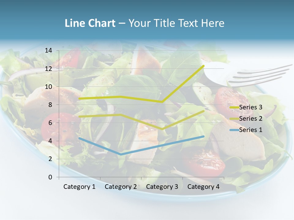 Close Up Dinning Low Fat PowerPoint Template