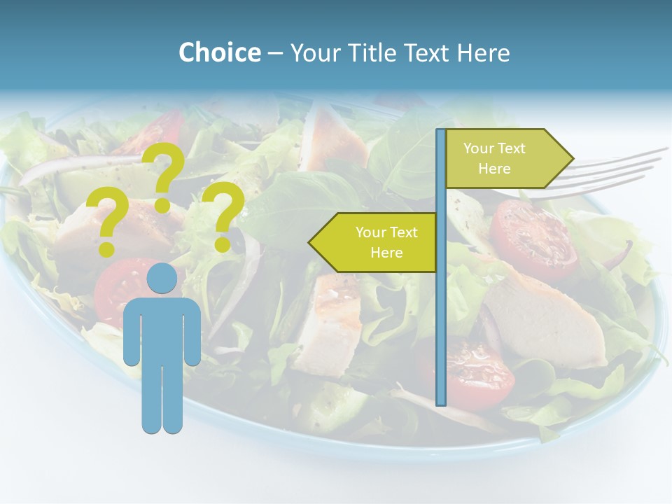 Close Up Dinning Low Fat PowerPoint Template