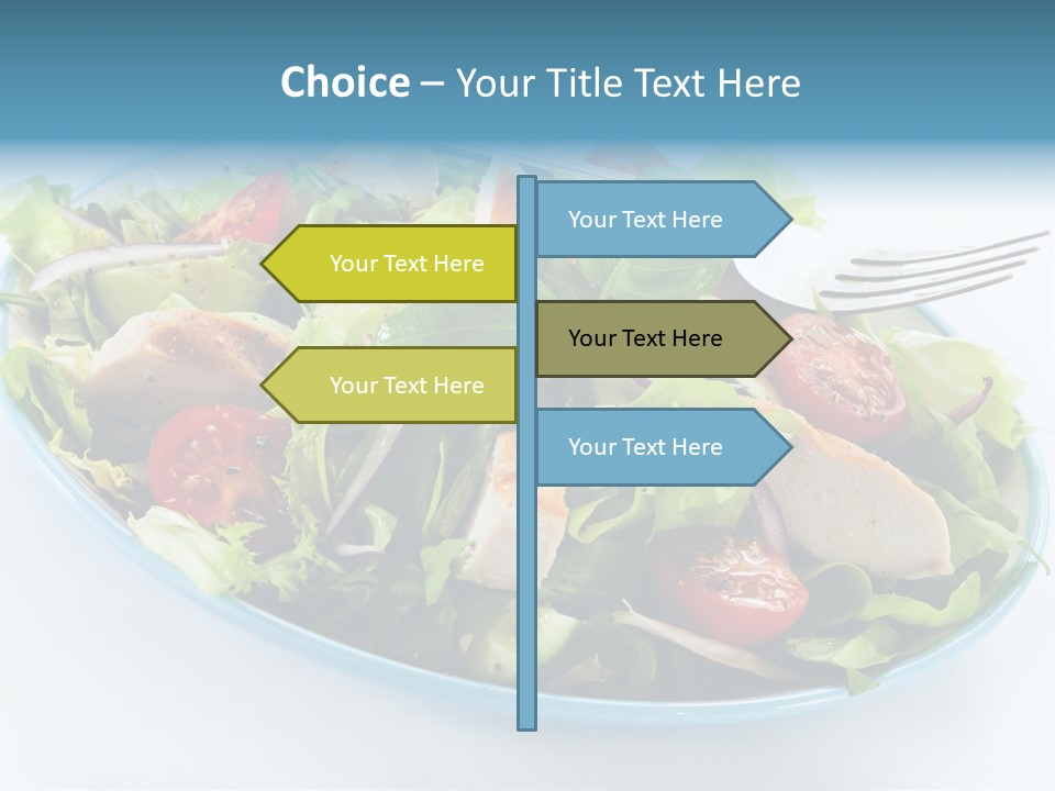 Close Up Dinning Low Fat PowerPoint Template