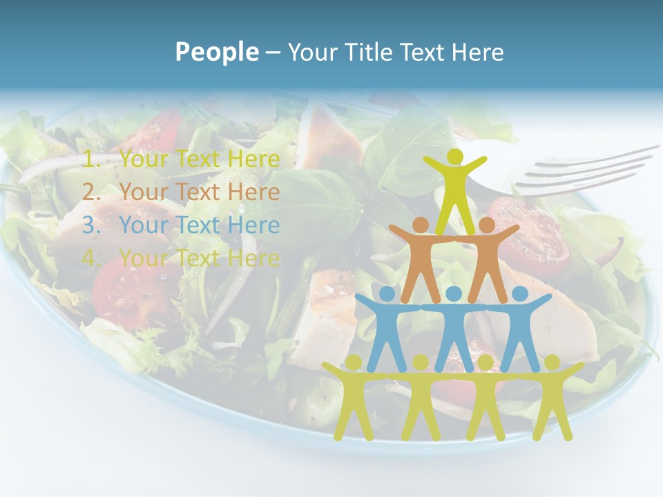 Close Up Dinning Low Fat PowerPoint Template