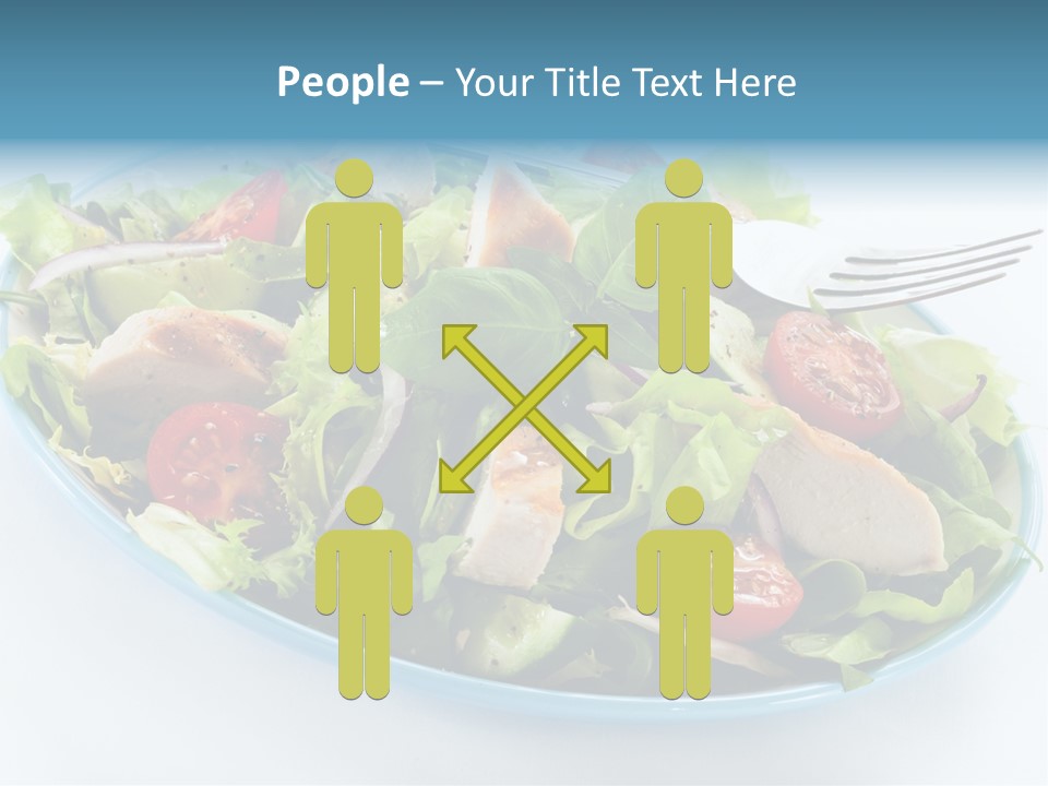 Close Up Dinning Low Fat PowerPoint Template