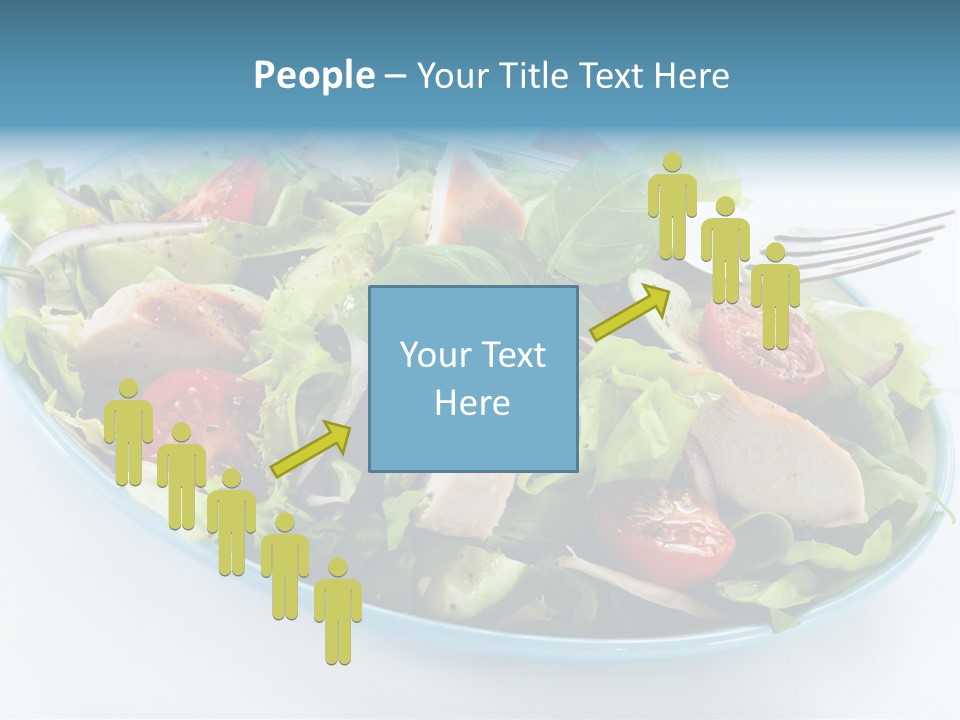 Close Up Dinning Low Fat PowerPoint Template