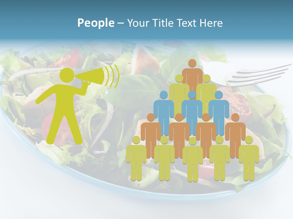 Close Up Dinning Low Fat PowerPoint Template