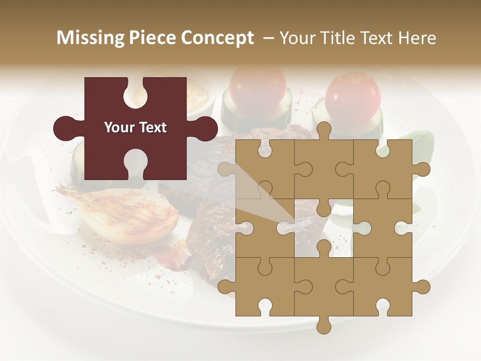 Bbq Sirloin Eat PowerPoint Template