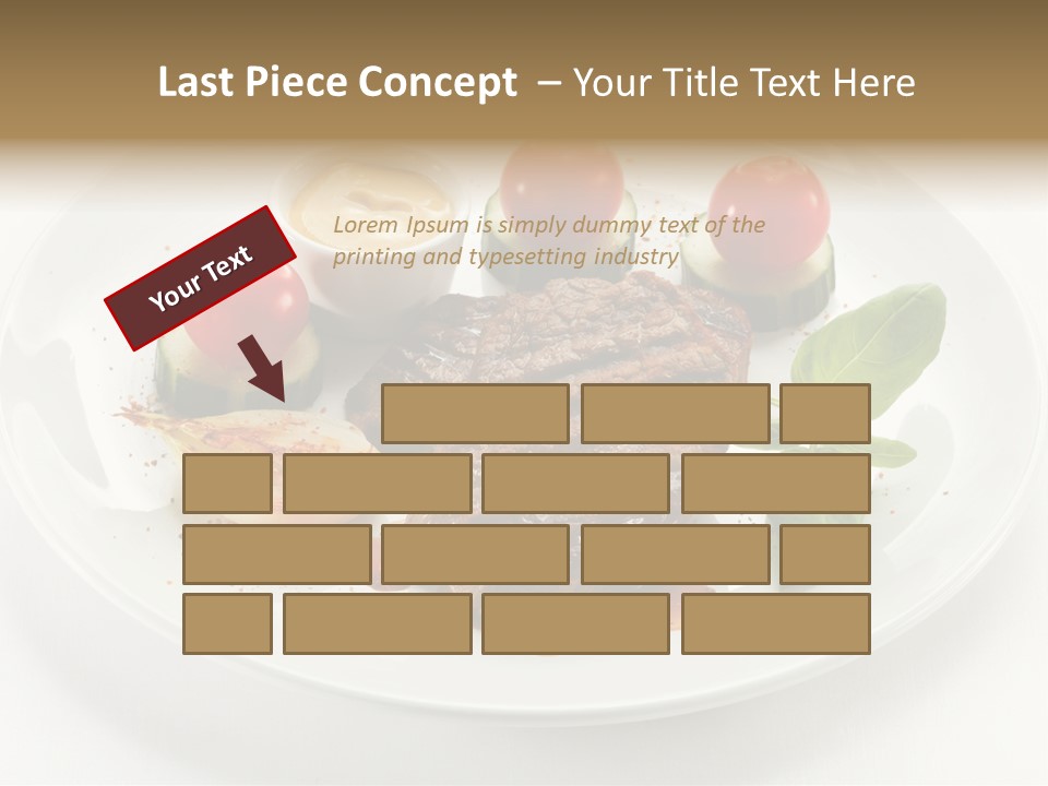 Bbq Sirloin Eat PowerPoint Template