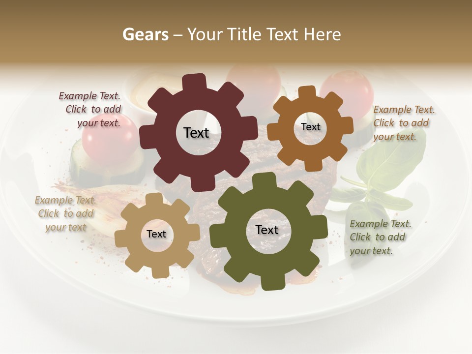 Bbq Sirloin Eat PowerPoint Template