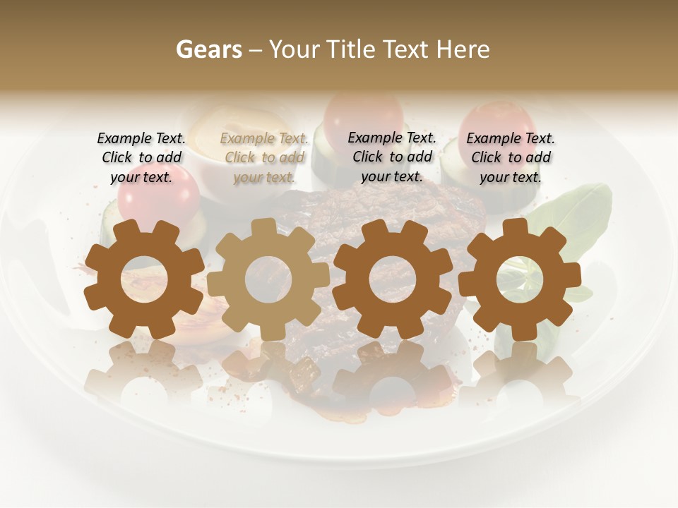 Bbq Sirloin Eat PowerPoint Template