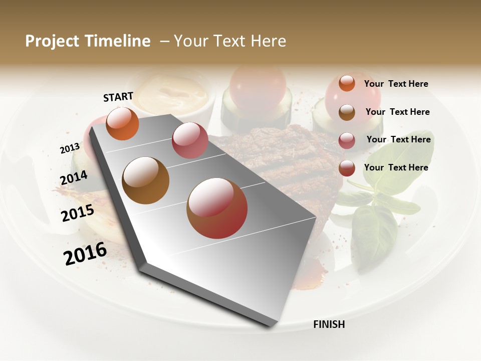 Bbq Sirloin Eat PowerPoint Template