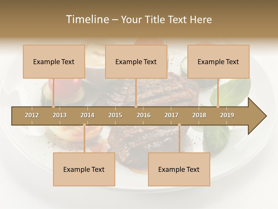 Bbq Sirloin Eat PowerPoint Template