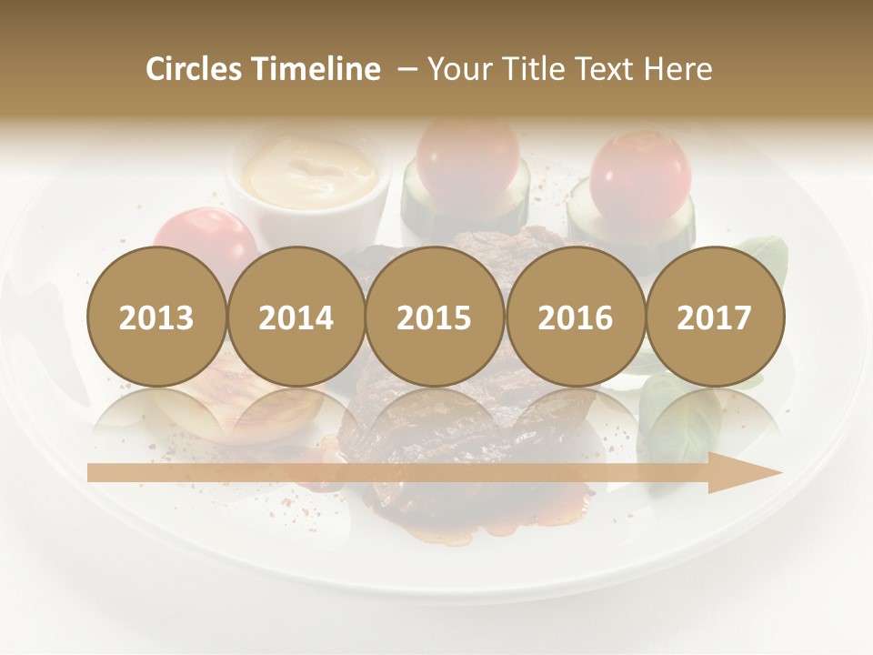 Bbq Sirloin Eat PowerPoint Template