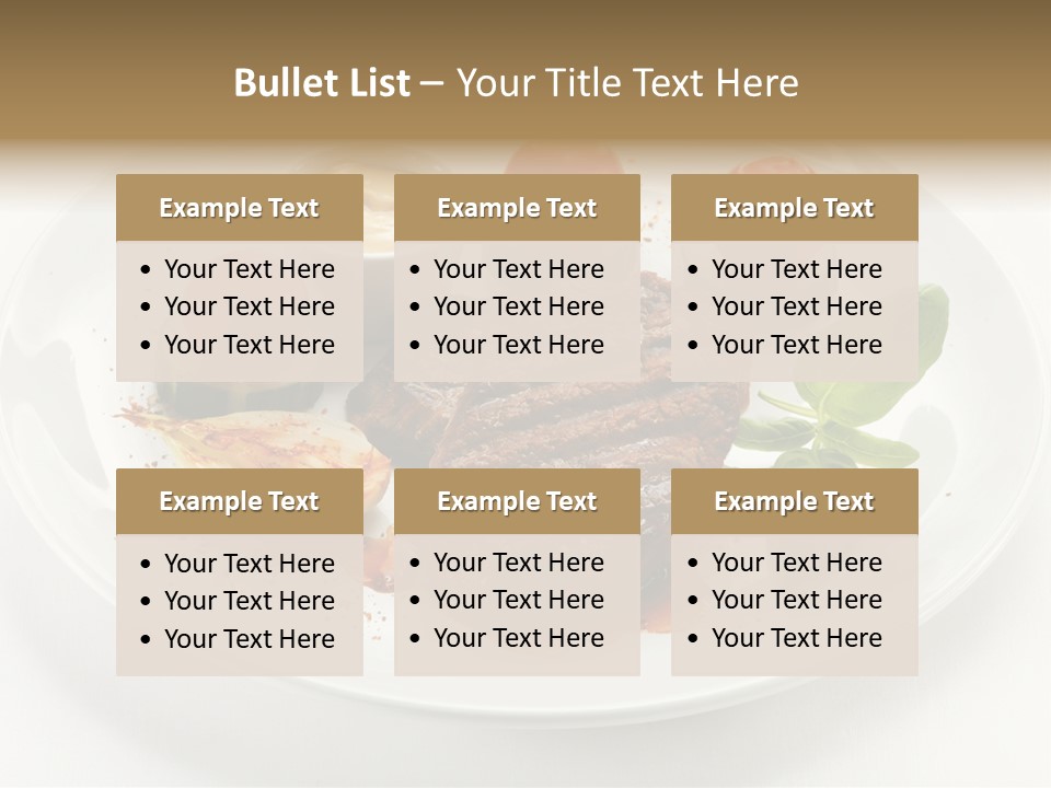 Bbq Sirloin Eat PowerPoint Template