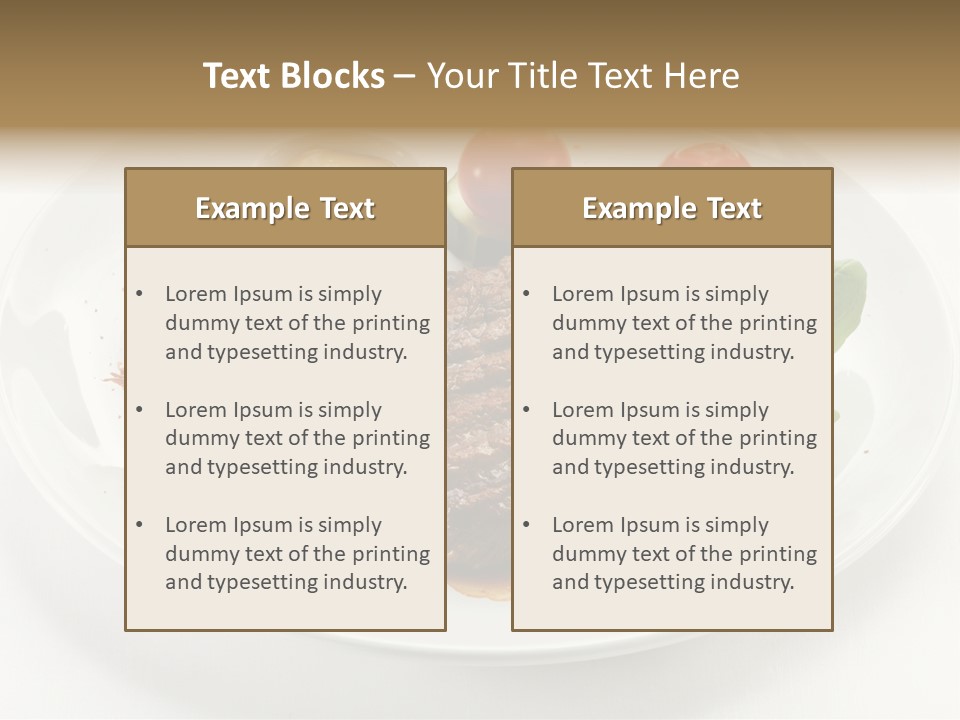 Bbq Sirloin Eat PowerPoint Template