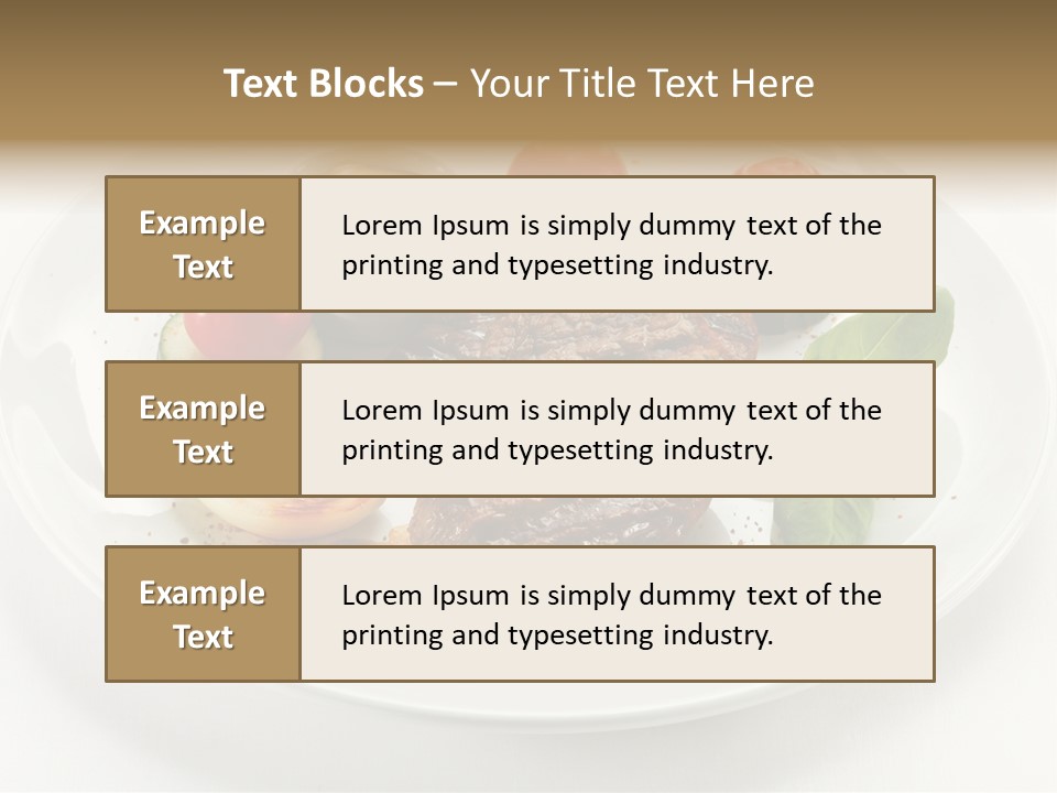 Bbq Sirloin Eat PowerPoint Template