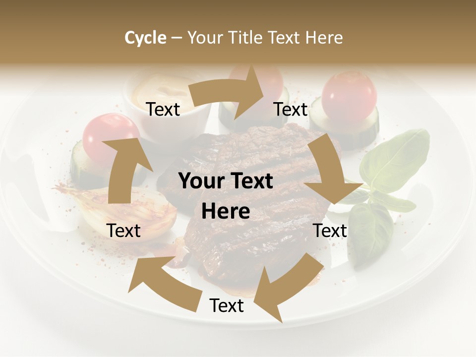 Bbq Sirloin Eat PowerPoint Template