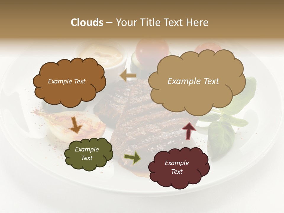 Bbq Sirloin Eat PowerPoint Template