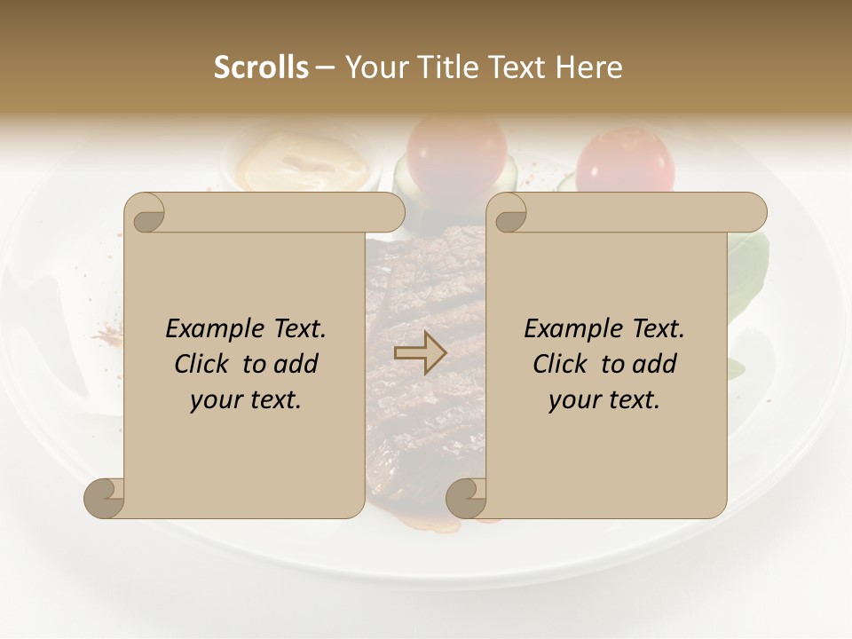 Bbq Sirloin Eat PowerPoint Template