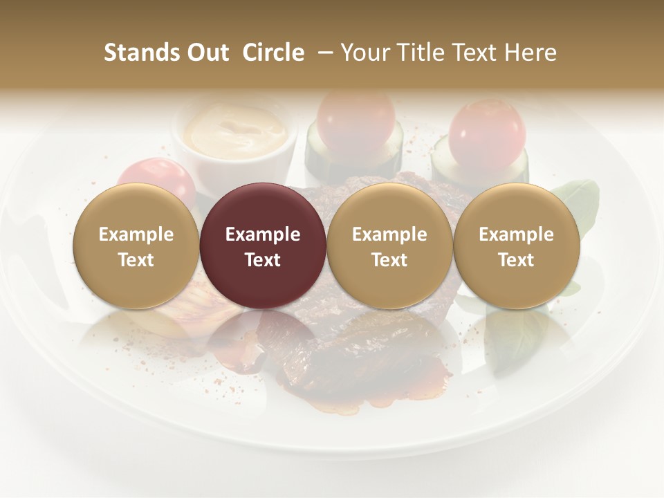 Bbq Sirloin Eat PowerPoint Template