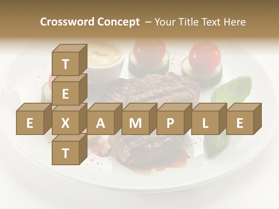 Bbq Sirloin Eat PowerPoint Template