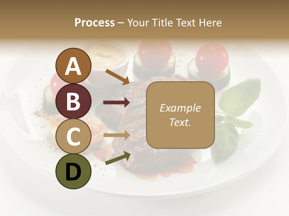 Bbq Sirloin Eat PowerPoint Template